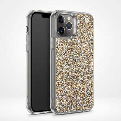 جراب Line Luxury Glitter Bling لهاتف iPhone 11 Pro – غطاء كريستالي لامع ومضاد للصدمات