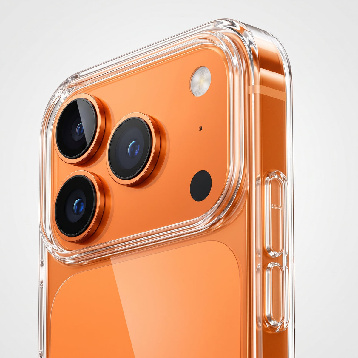 غطاء حماية فائق النحافة والوضوح لهاتف iPhone 17 Pro Max - غطاء كريستالي شفاف مقاوم للصدمات