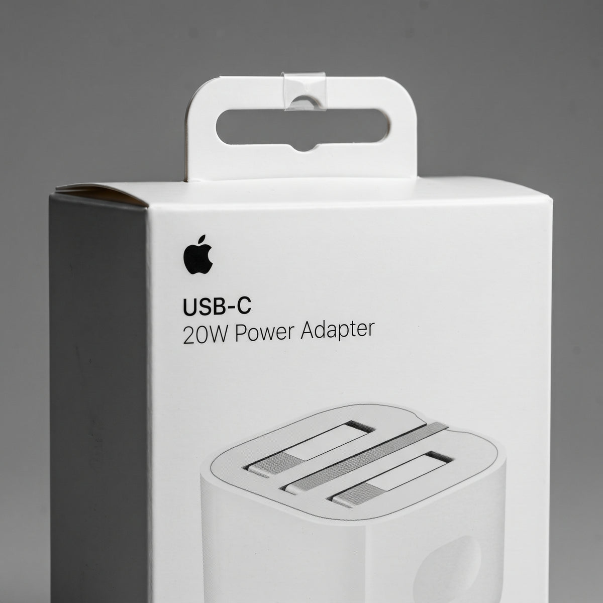 محول طاقة USB-C بقدرة 20 واط من Apple – شاحن حائط سريع الشحن بمنفذ ثلاثي (UK)