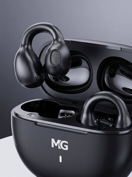 MG Open-Ear Clip-On Wireless Earbuds with Mic โ Bluetooth HD Sound