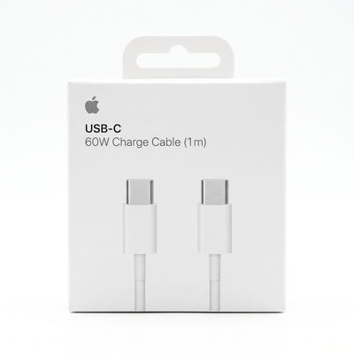 كابل شحن USB-C بقدرة 60 واط من Apple بطول 1 متر – كابل شحن سريع USB-C إلى USB-C