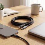 كابل شحن سريع بيلك USB-C إلى Lightning بتقنية PD بقدرة 30 واط – 120 سم، مغطى بطبقة قماشية