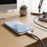 كابل شحن سريع جداً ونقل بيانات Wopow 65 واط بمنفذ USB-C إلى USB-C - طول 120 سم مغطى بجديلة