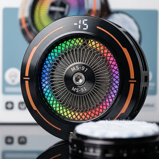 مبرد الهاتف المغناطيسي شبه الموصل Micro Speed MS-91 - تحكم ذكي في درجة الحرارة وشاشة RGB