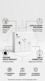 Apple EarPods with USB-C Connector – Wired Earphones with Mic & Remote