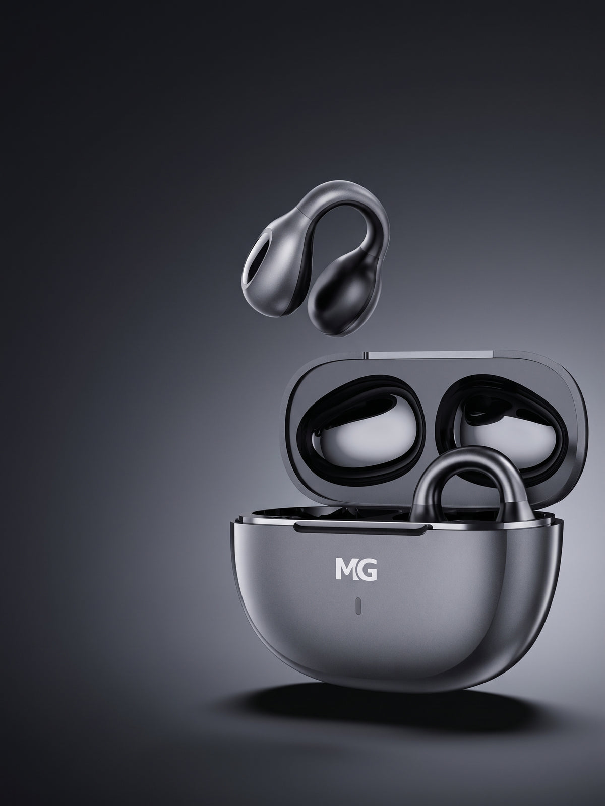 MG Open-Ear Clip-On Wireless Earbuds with Mic – Bluetooth HD Sound