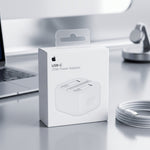 محول طاقة USB-C بقدرة 20 واط من Apple – شاحن حائط سريع الشحن بمنفذ ثلاثي (UK)