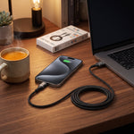 كابل شحن ومزامنة سريع Belk USB-A إلى Lightning بقدرة 12 وات – طول 120 سم مضفر