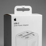 محول طاقة USB-C بقدرة 20 واط من Apple – شاحن حائط سريع الشحن بمنفذ ثلاثي (UK)