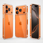 غطاء حماية فائق النحافة والوضوح لهاتف iPhone 17 Pro Max - غطاء كريستالي شفاف مقاوم للصدمات