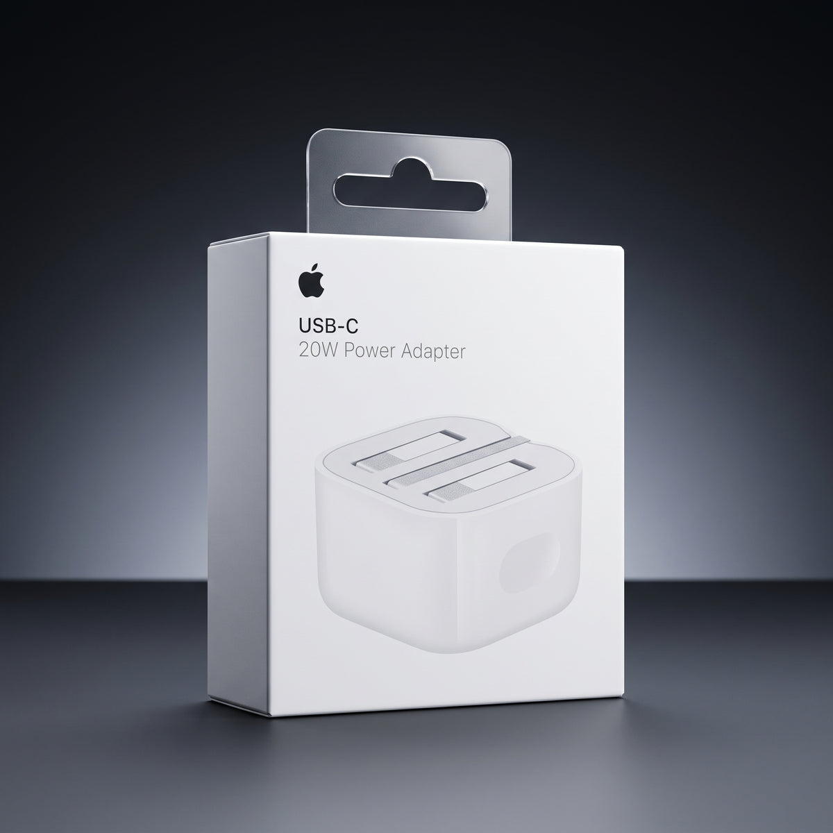 محول طاقة USB-C بقدرة 20 واط من Apple – شاحن حائط سريع الشحن بمنفذ ثلاثي (UK)