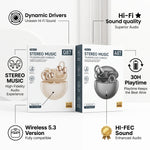 Q87 / A87 Clip-On Wireless Earbuds – Open-Ear Bluetooth 5.4 with 30H Playtime