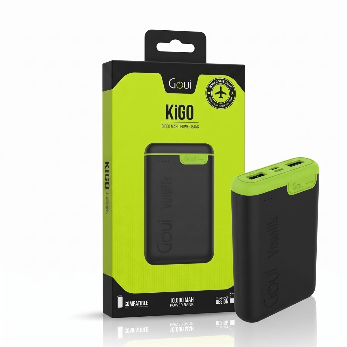 Goui Kigo 10,000mAh Power Bank – Ultra-Compact Slim Portable Charger