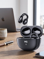 MG Open-Ear Clip-On Wireless Earbuds with Mic – Bluetooth HD Sound