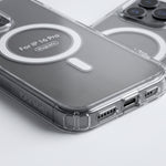 جراب شفاف مغناطيسي للحماية بزاوية 360 درجة لهاتف iPhone 16 Pro – غطاء مقاوم للصدمات يدعم MagSafe