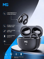 MG Open-Ear Clip-On Wireless Earbuds with Mic – Bluetooth HD Sound