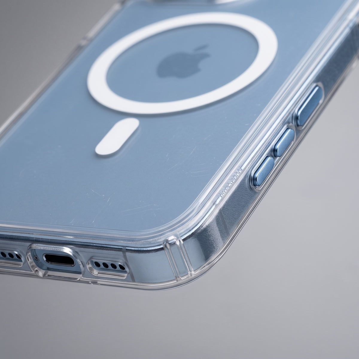 جراب مغناطيسي شفاف بتقنية MagSafe لهاتف آيفون 13 برو ماكس - غطاء رفيع مقاوم للصدمات
