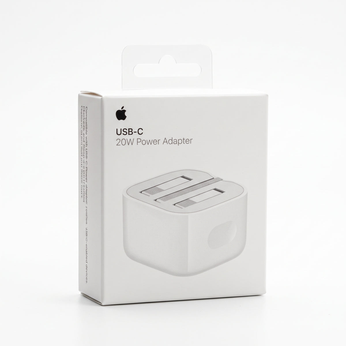 محول طاقة USB-C بقدرة 20 واط من Apple – شاحن حائط سريع الشحن بمنفذ ثلاثي (UK)