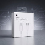 كابل شحن USB-C بقدرة 60 واط من Apple بطول 1 متر – كابل شحن سريع USB-C إلى USB-C