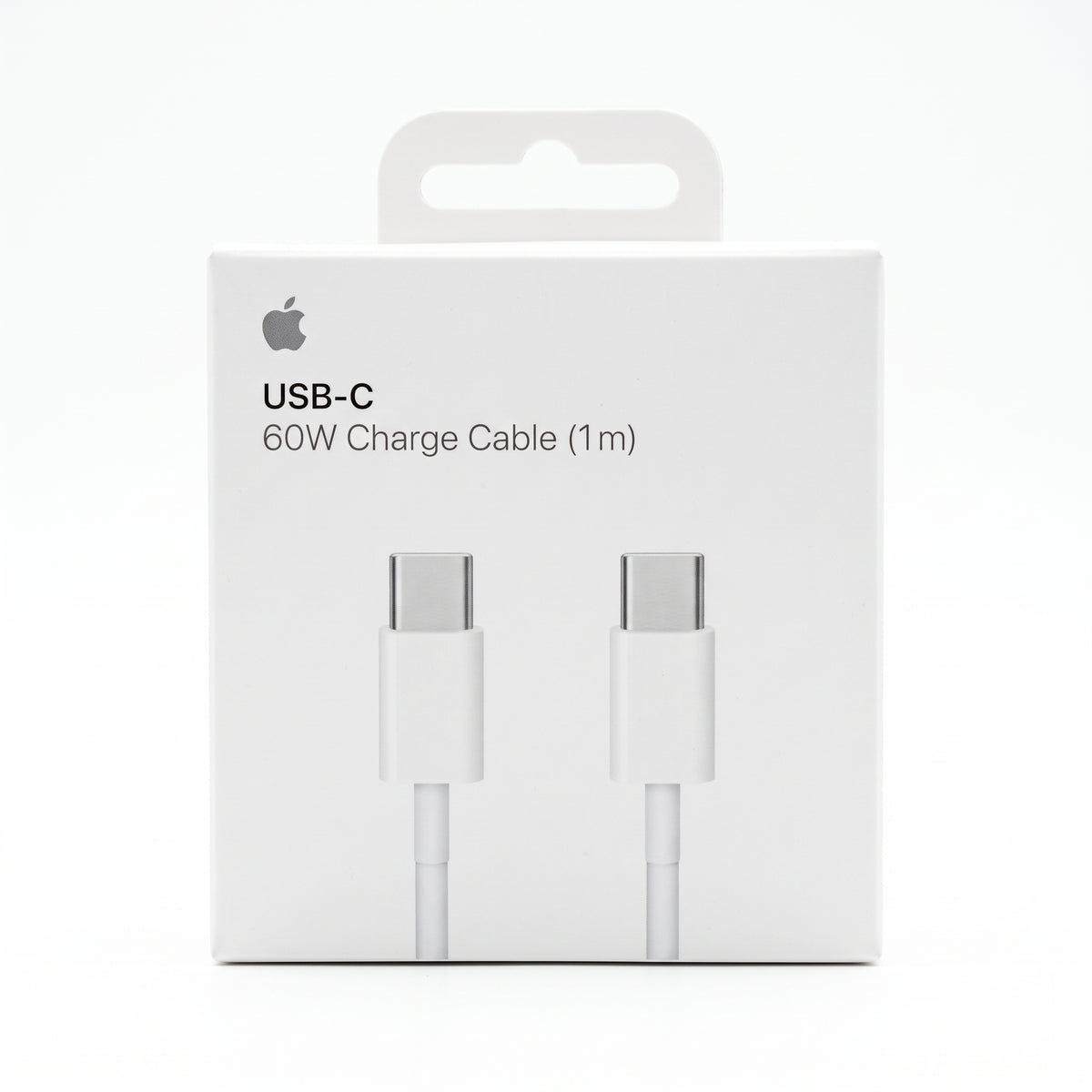 كابل شحن USB-C بقدرة 60 واط من Apple بطول 1 متر – كابل شحن سريع USB-C إلى USB-C