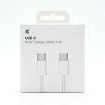كابل شحن USB-C بقدرة 60 واط من Apple بطول 1 متر – كابل شحن سريع USB-C إلى USB-C
