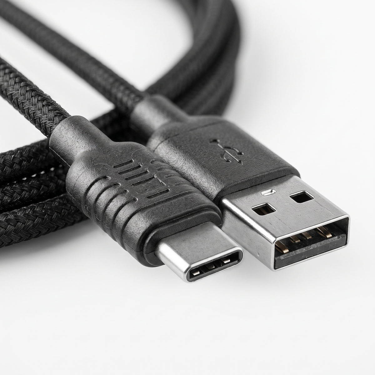كابل شحن سريع ومزامنة بيانات Wopow LT-25 من USB إلى Type-C – أسود