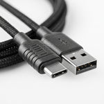 كابل شحن سريع ومزامنة بيانات Wopow LT-25 من USB إلى Type-C – أسود